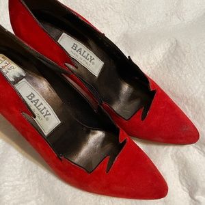 Bally suede stilettos FLAWED